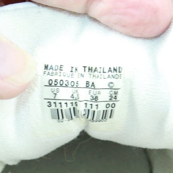 Nike AF1 Air Force One White Leather Lace Up Sneaker Shoes Size 7 - Picture 8 of 9